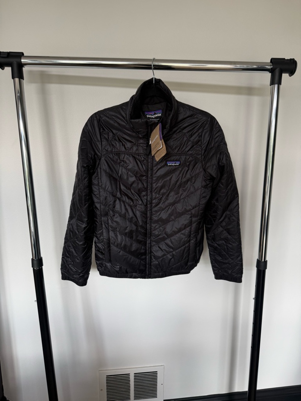 Women’s Patagonia Black Quilted Radalie Lightweight Puffer Jacket size xs